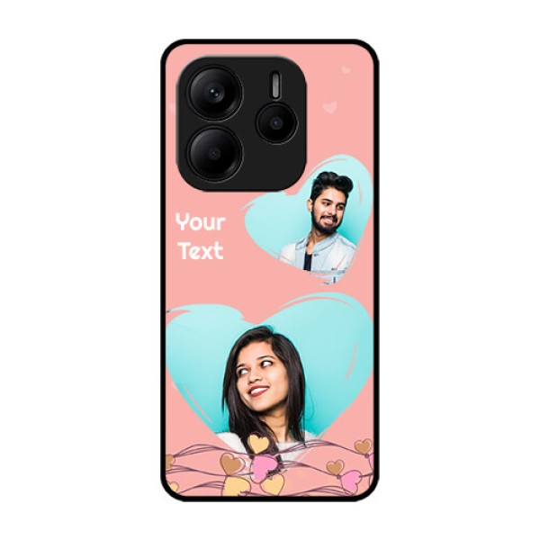Redmi Note 14 5G Custom Glass Phone CaseLove Doodle Design