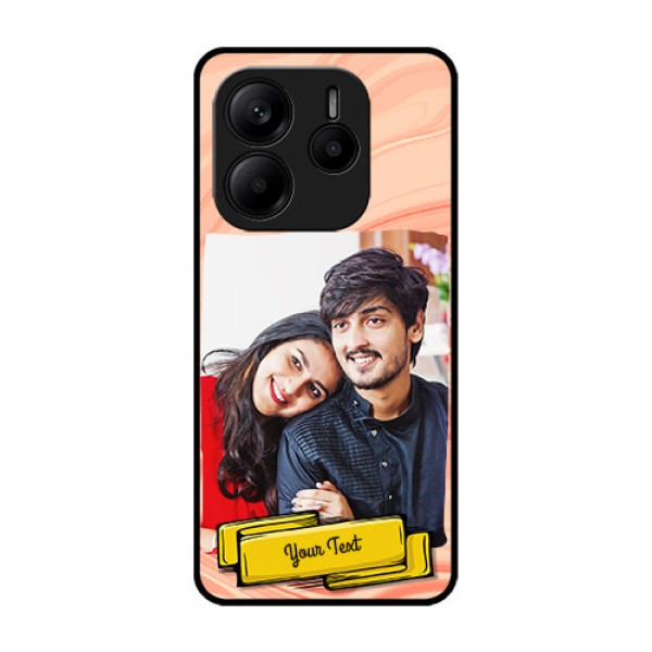 Redmi Note 14 5G Custom Glass Phone CaseMarble Texture Design Redmi Note 14 5G Custom Glass Phone CaseMarble Texture Design