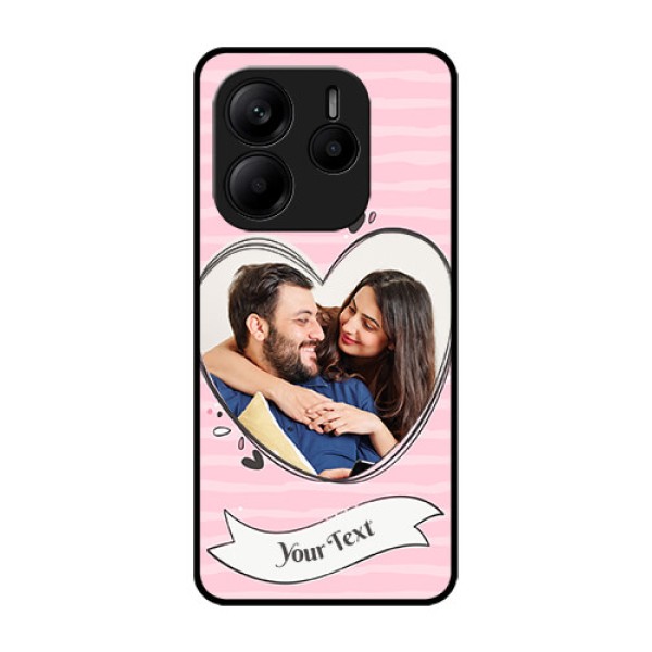 Redmi Note 14 5G Custom Glass Phone CaseVintage Heart Design