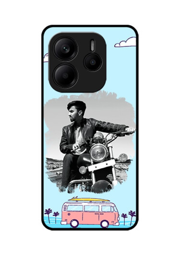 Redmi Note 14 5G Custom Glass Phone CaseTravel and Adventure Design