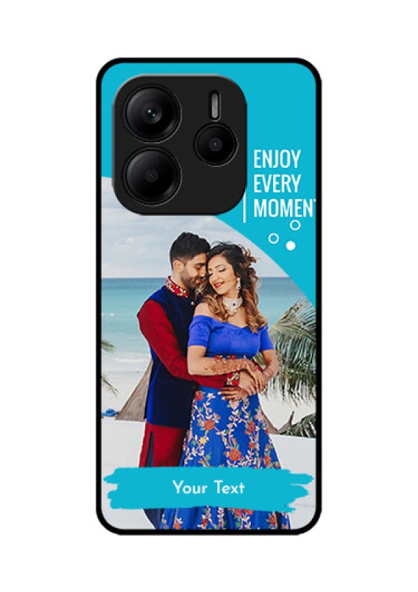 Redmi Note 14 5G Custom Glass Phone CaseHappy Moment Design