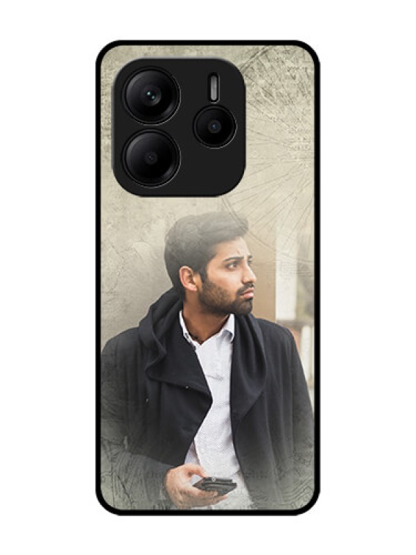 Custom Redmi Note 14 5G Custom Glass Phone CaseWith Vintage Design