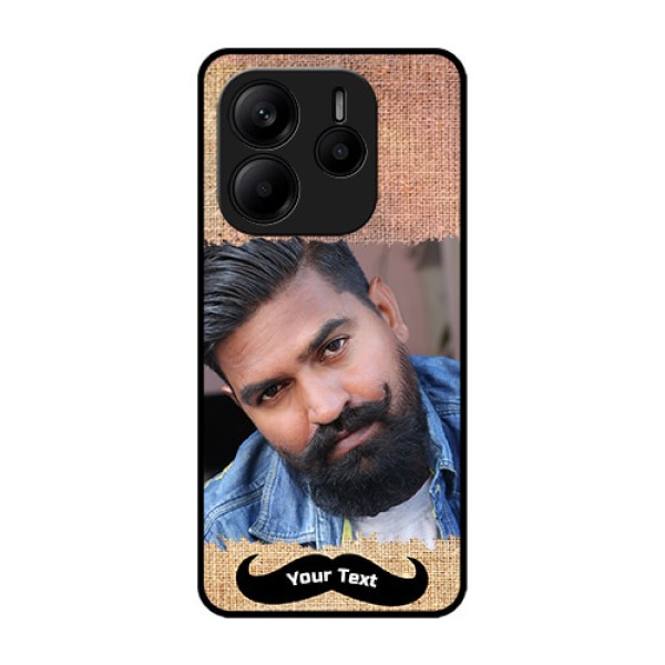 Redmi Note 14 5G Custom Glass Phone CaseWith Texture Design