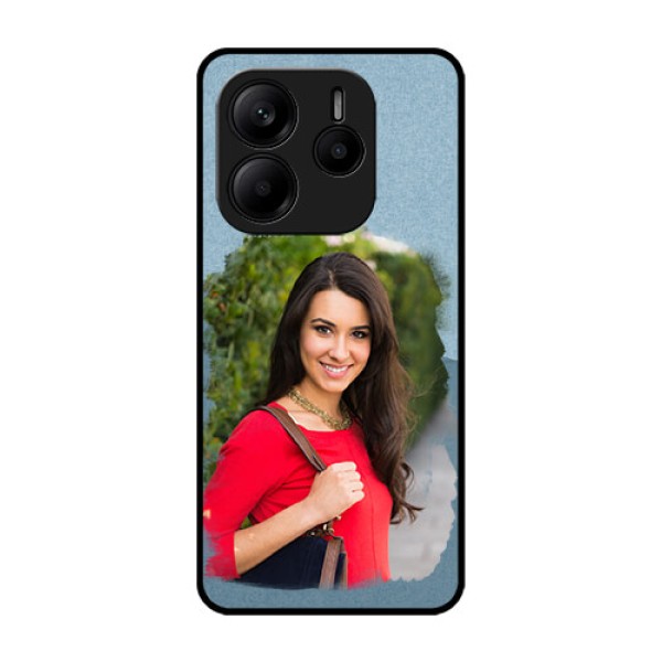 Redmi Note 14 5G Custom Glass Phone CaseGrunge Line Art Design