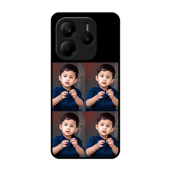 Redmi Note 14 5G Custom Glass Phone Case4 Image Holder Design