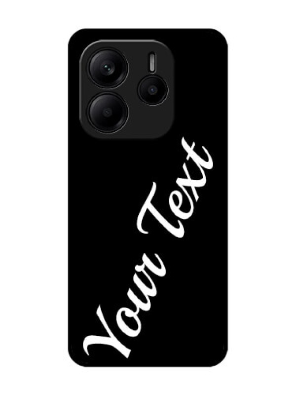 Custom Redmi Note 14 5G Custom Glass Phone CaseWith Your Name Design