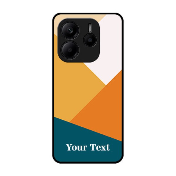 Redmi Note 14 5G Custom Glass Phone CaseStacked Multi - Colour Design
