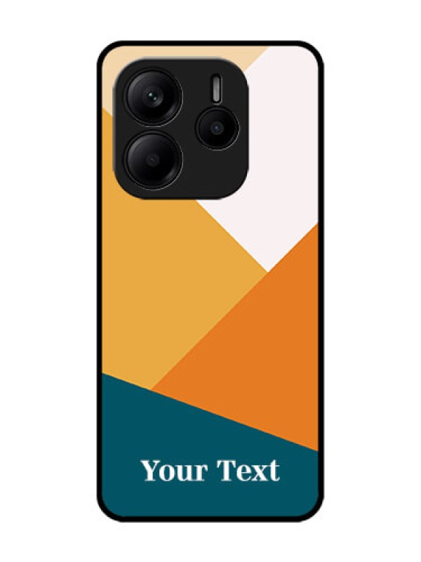 Custom Redmi Note 14 5G Custom Glass Phone CaseStacked Multi - Colour Design