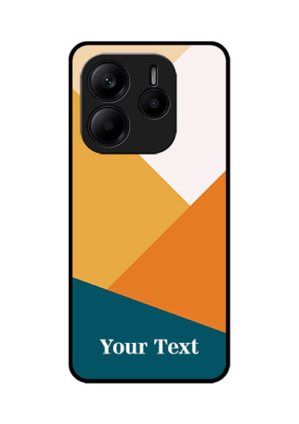 Redmi Note 14 5G Custom Glass Phone CaseStacked Multi - Colour Design