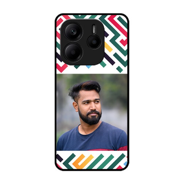 Redmi Note 14 5G Custom Glass Phone CaseColorful Maze Pattern Design Redmi Note 14 5G Custom Glass Phone CaseColorful Maze Pattern Design