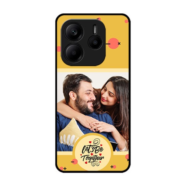 Redmi Note 14 5G Custom Glass Phone CaseLets Be Together Design
