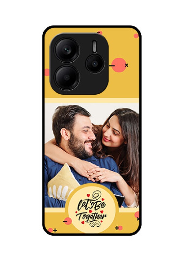 Redmi Note 14 5G Custom Glass Phone CaseLets Be Together Design