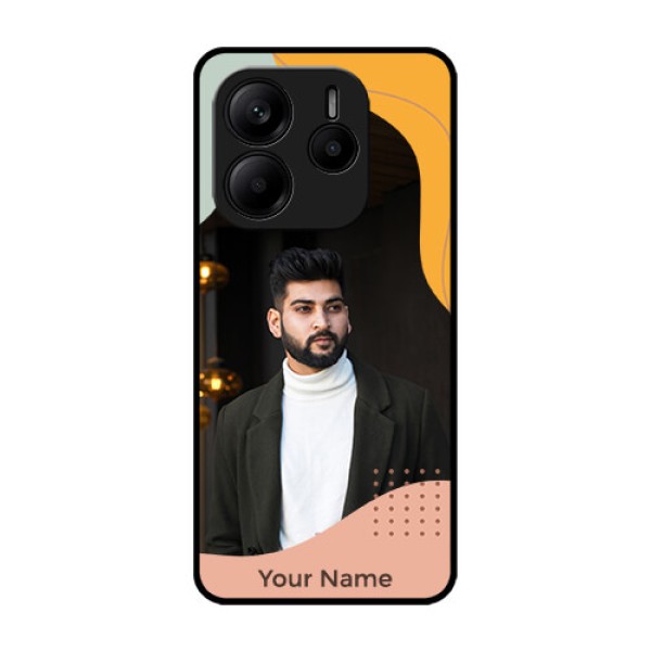 Redmi Note 14 5G Custom Glass Phone CaseTri - Coloured Overlay Design Redmi Note 14 5G Custom Glass Phone CaseTri - Coloured Overlay Design