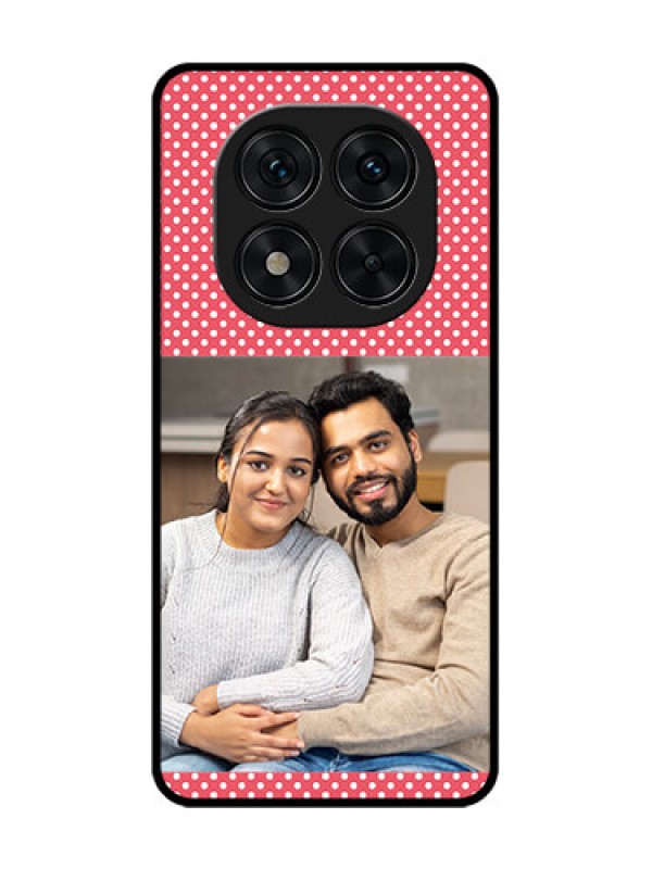 Custom Redmi Note 14 Pro 5G Custom Glass Phone CaseWhite Dotted Design