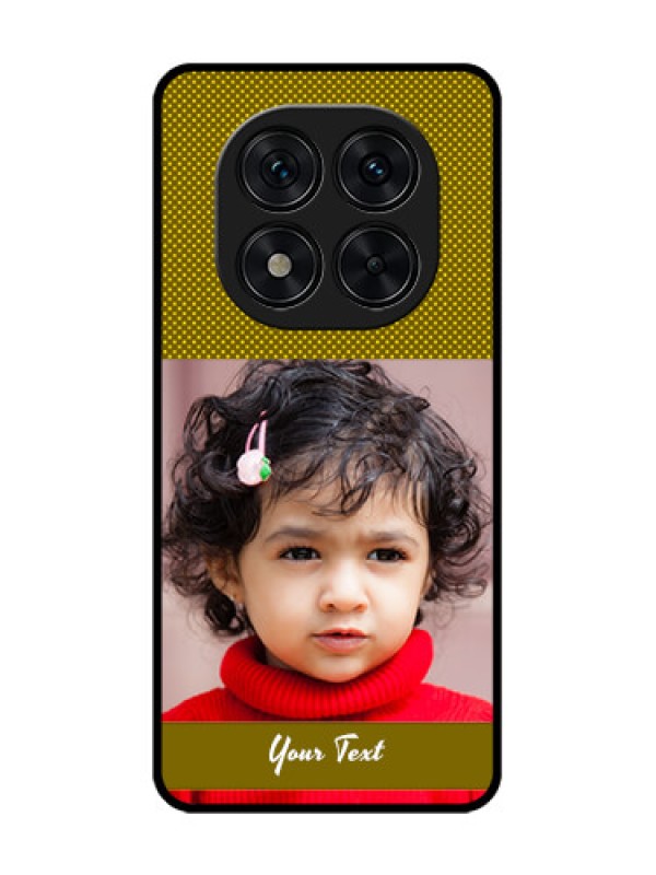 Custom Redmi Note 14 Pro 5G Custom Glass Phone CaseSimple Green Color Design