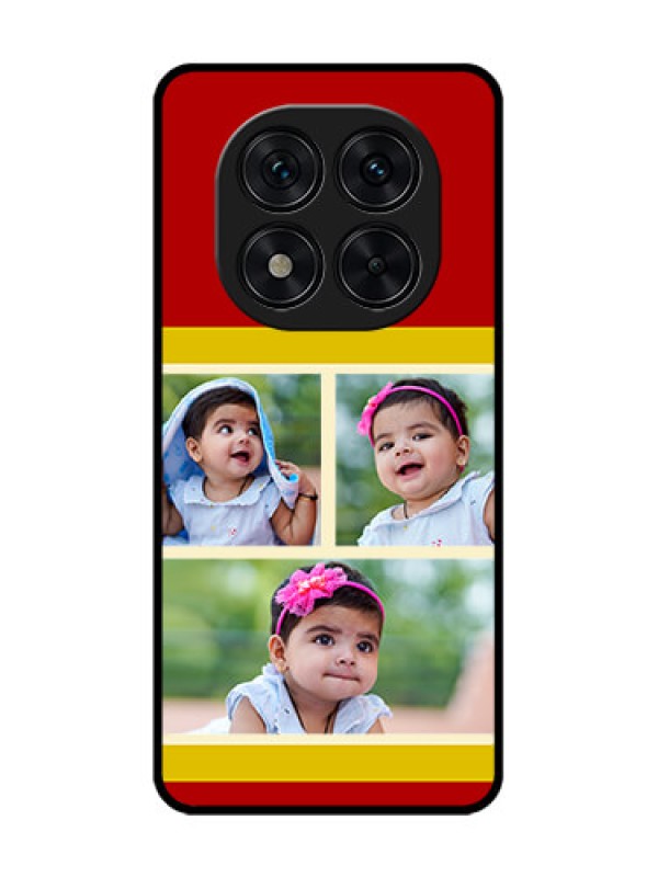 Custom Redmi Note 14 Pro 5G Custom Glass Phone CaseMultiple Pic Upload Design