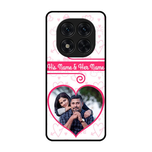 Redmi Note 14 Pro 5G Custom Glass Phone CaseHeart Shape Love Design Redmi Note 14 Pro 5G Custom Glass Phone CaseHeart Shape Love Design