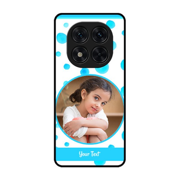 Redmi Note 14 Pro 5G Custom Glass Phone CaseBlue Bubbles Pattern Design Redmi Note 14 Pro 5G Custom Glass Phone CaseBlue Bubbles Pattern Design