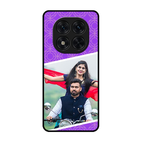 Redmi Note 14 Pro 5G Custom Glass Phone CaseViolet Color Pattern Design Redmi Note 14 Pro 5G Custom Glass Phone CaseViolet Color Pattern Design