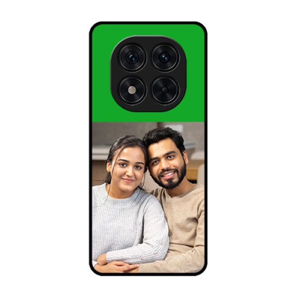 Redmi Note 14 Pro 5G Custom Glass Phone CaseGreen Pattern Design