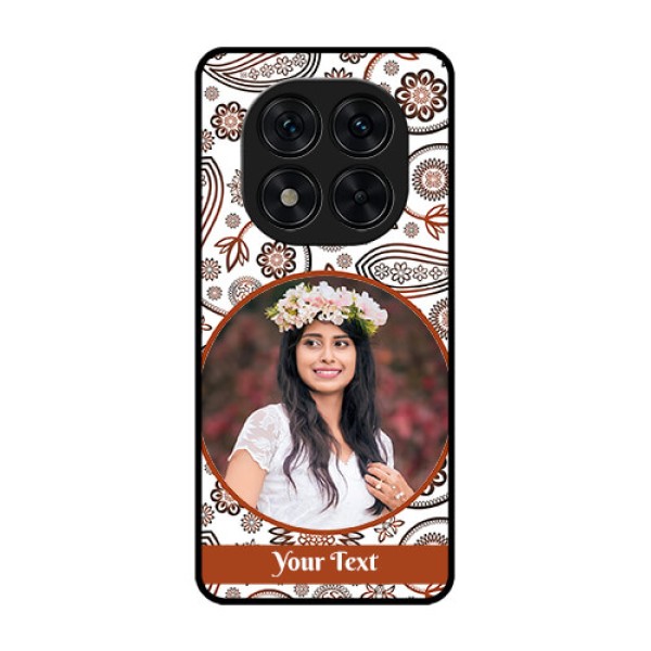 Redmi Note 14 Pro 5G Custom Glass Phone CaseAbstract Flower Design
