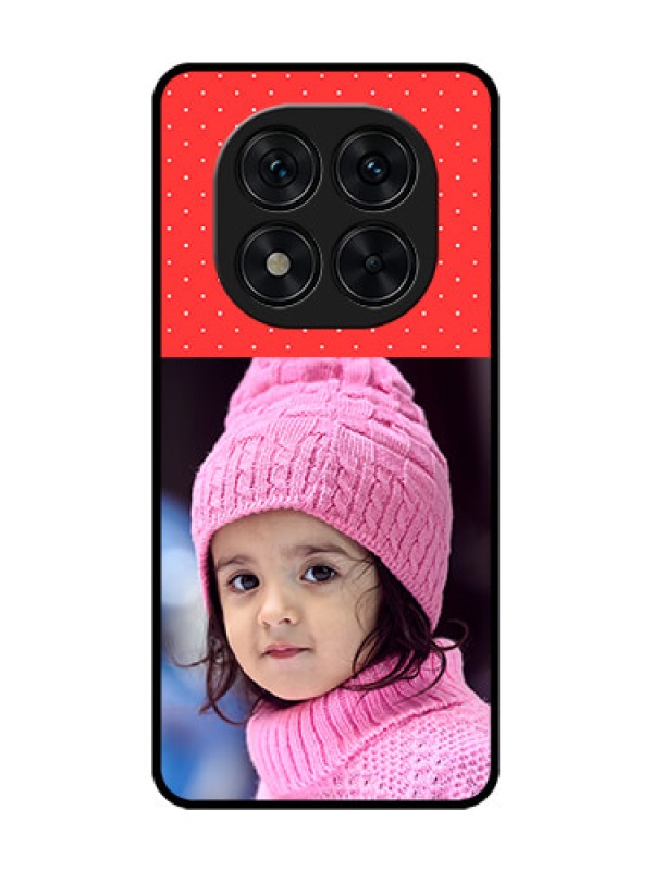 Custom Redmi Note 14 Pro 5G Custom Glass Phone CaseRed Pattern Design