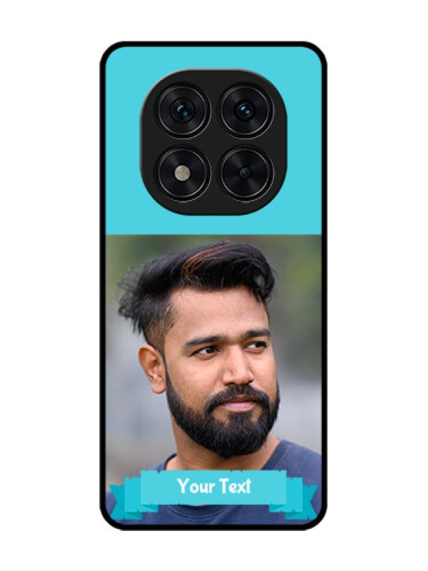 Custom Redmi Note 14 Pro 5G Custom Glass Phone CaseBlue Color Design