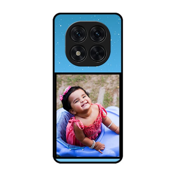 Redmi Note 14 Pro 5G Custom Glass Phone CaseWave Pattern Colorful Design