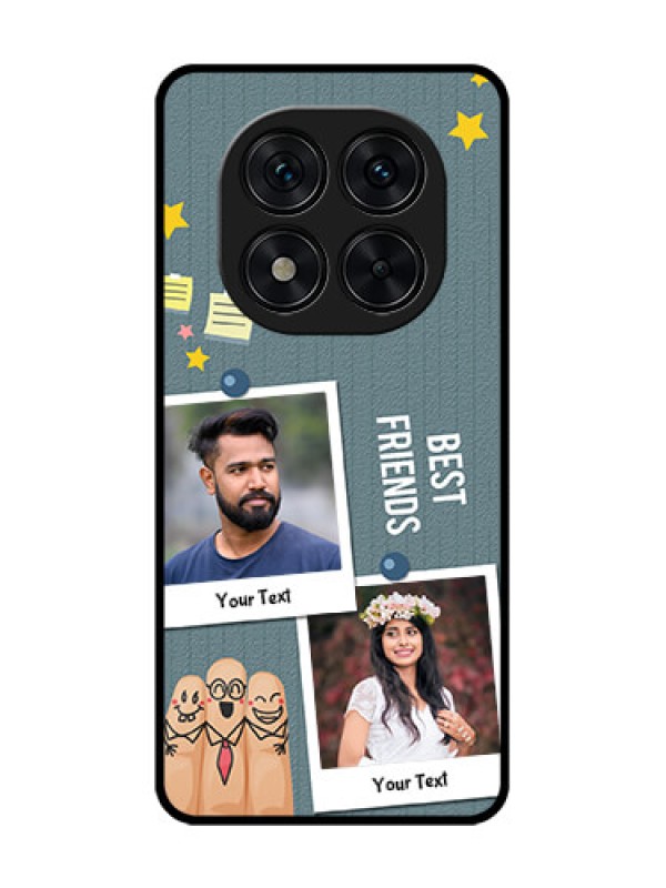 Custom Redmi Note 14 Pro 5G Custom Glass Phone CaseSticky Frames And Friendship Design