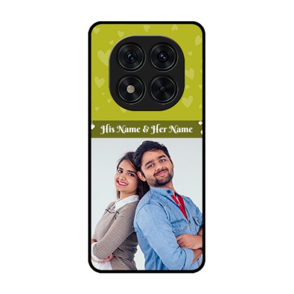 Redmi Note 14 Pro 5G Custom Glass Phone CaseYou and Me Heart Design
