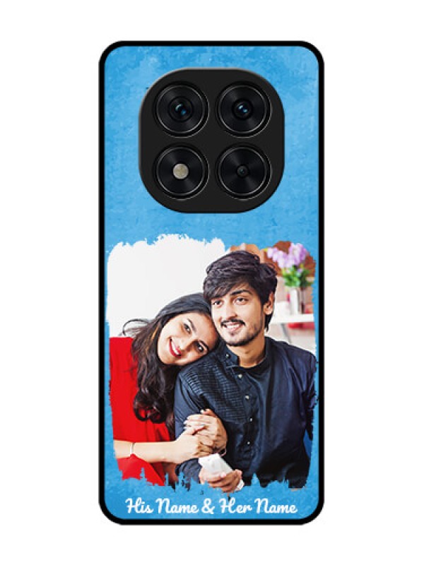 Custom RedmiNote 14 Pro 5G Custom Glass Phone Case - Blue Color Vintage Design