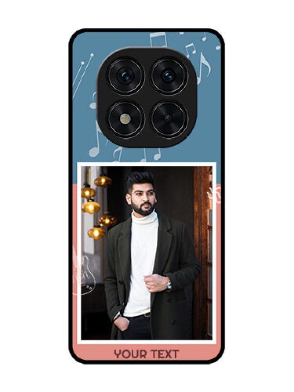 Custom Redmi Note 14 Pro 5G Custom Glass Phone CaseWith Color Musical Note Design