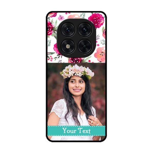 Redmi Note 14 Pro 5G Custom Glass Phone CaseWater Colors Floral Design Redmi Note 14 Pro 5G Custom Glass Phone CaseWater Colors Floral Design
