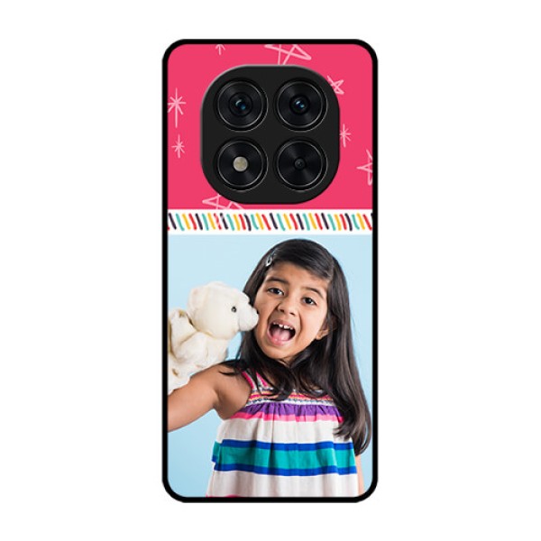 Redmi Note 14 Pro 5G Custom Glass Phone CaseLine Art Design