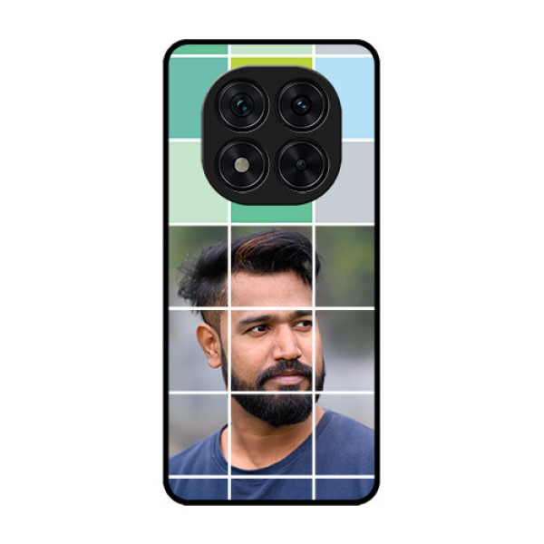 Redmi Note 14 Pro 5G Custom Glass Phone CaseWith White Box Pattern Redmi Note 14 Pro 5G Custom Glass Phone CaseWith White Box Pattern