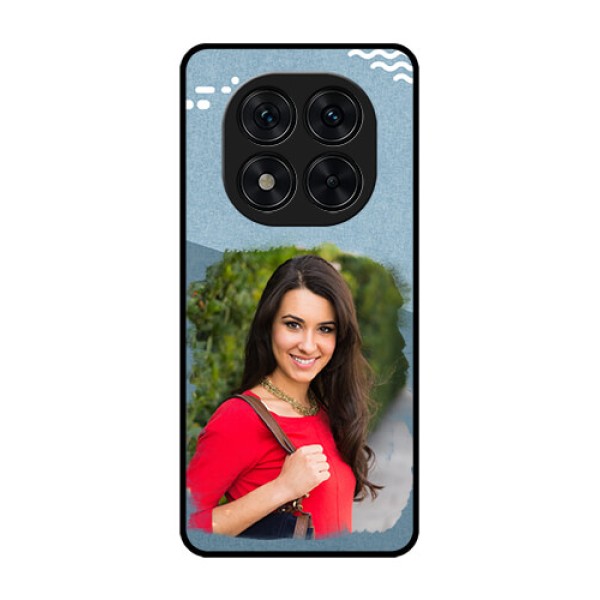 Redmi Note 14 Pro 5G Custom Glass Phone CaseGrunge Line Art Design