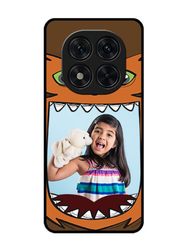 Custom Redmi Note 14 Pro 5G Custom Glass Phone CaseOwl Monster Back Case Design