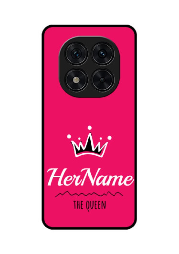 Redmi Note 14 Pro 5G Custom Glass Phone CaseQueen With Name Design