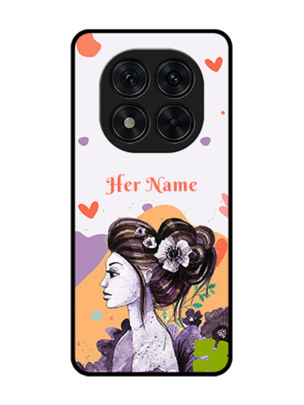 Custom Redmi Note 14 Pro 5G Custom Glass Phone CaseWoman And Nature Design