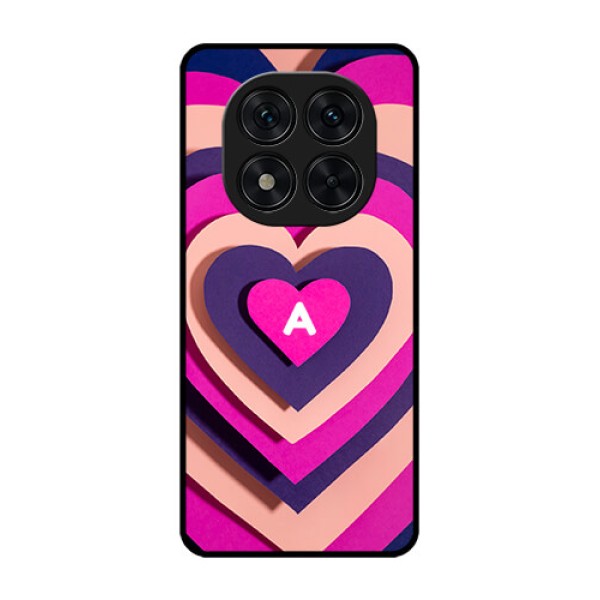 Redmi Note 14 Pro 5G Custom Glass Phone CaseCute Heart Pattern Design Redmi Note 14 Pro 5G Custom Glass Phone CaseCute Heart Pattern Design