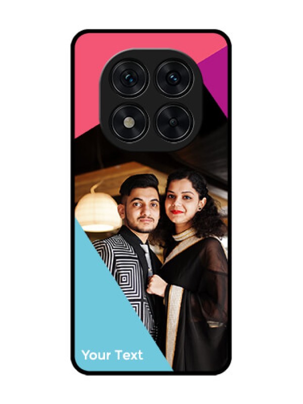 Custom Redmi Note 14 Pro 5G Custom Glass Phone CaseStacked Triple Colour Design