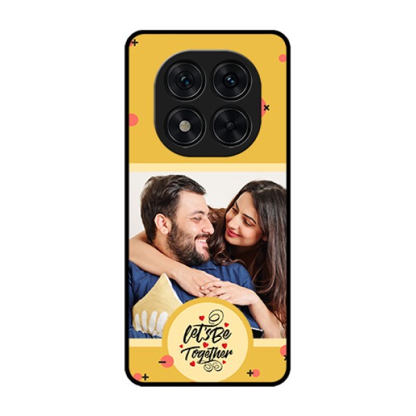 Redmi Note 14 Pro 5G Custom Glass Phone CaseLets Be Together Design
