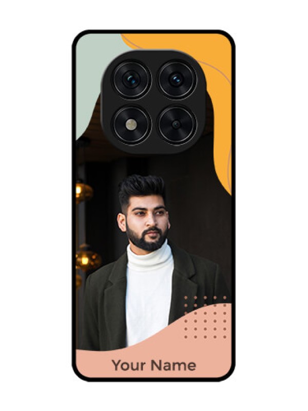 Custom Redmi Note 14 Pro 5G Custom Glass Phone CaseTri - Coloured Overlay Design