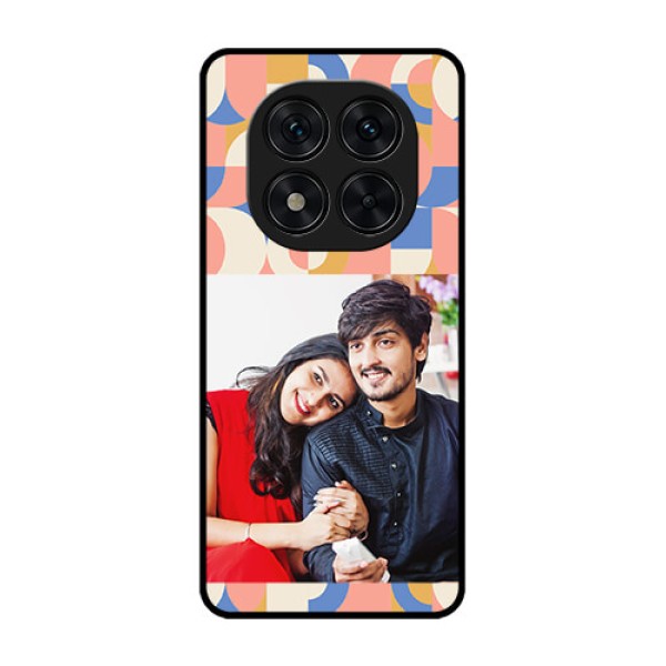 Redmi Note 14 Pro 5G Custom Glass Phone CaseSemi - Circle Maze Pattern Design Redmi Note 14 Pro 5G Custom Glass Phone CaseSemi - Circle Maze Pattern Design