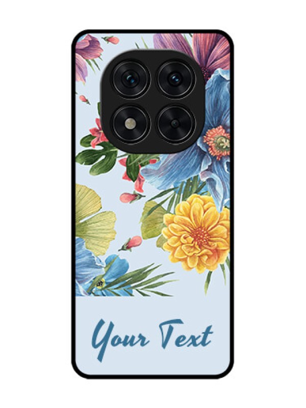 Custom Redmi Note 14 Pro 5G Custom Glass Phone CaseStunning Watercolored Flowers Painting Design