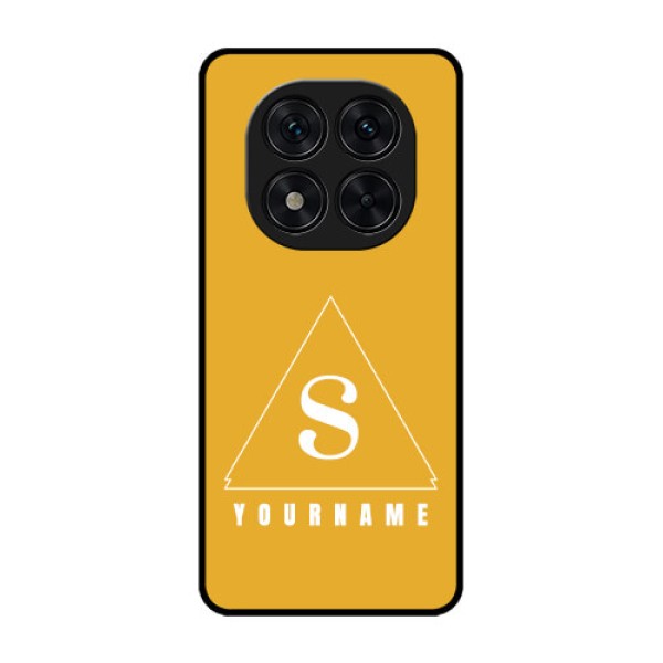 Redmi Note 14 Pro 5G Custom Glass Phone CaseSimple Triangle Design