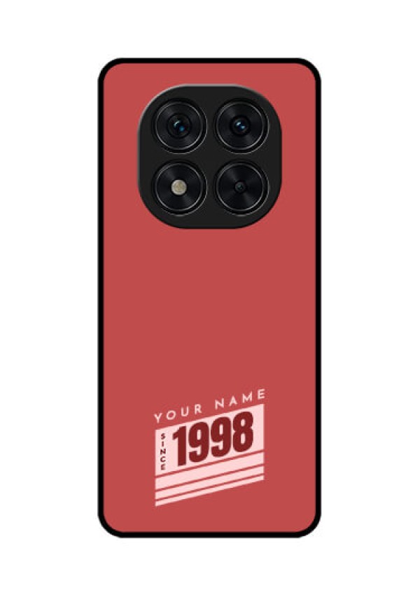 Redmi Note 14 Pro 5G Custom Glass Phone CaseRed Custom Year Of Birth Design