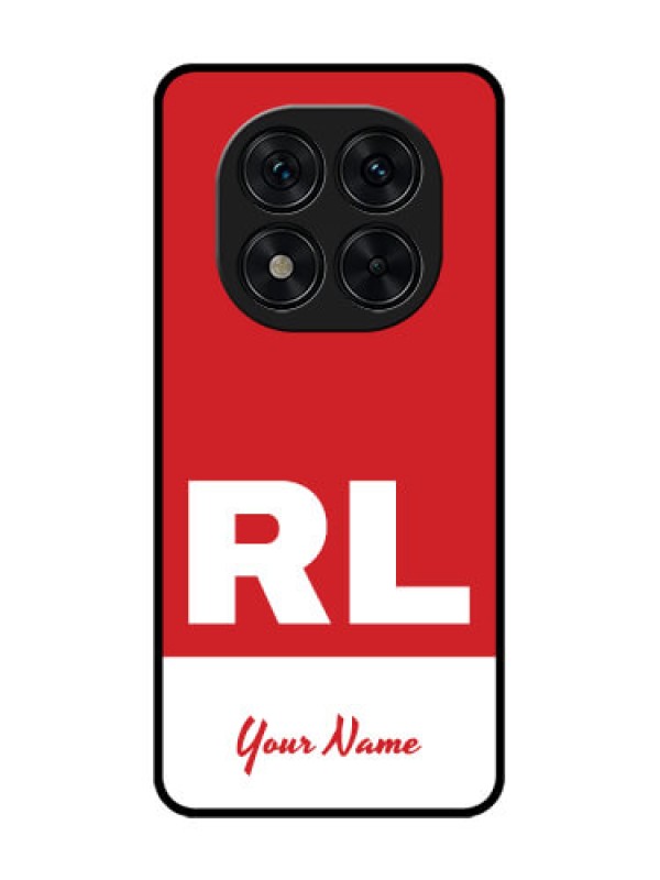 Custom Redmi Note 14 Pro 5G Custom Glass Phone CaseDual Tone Custom Text Design