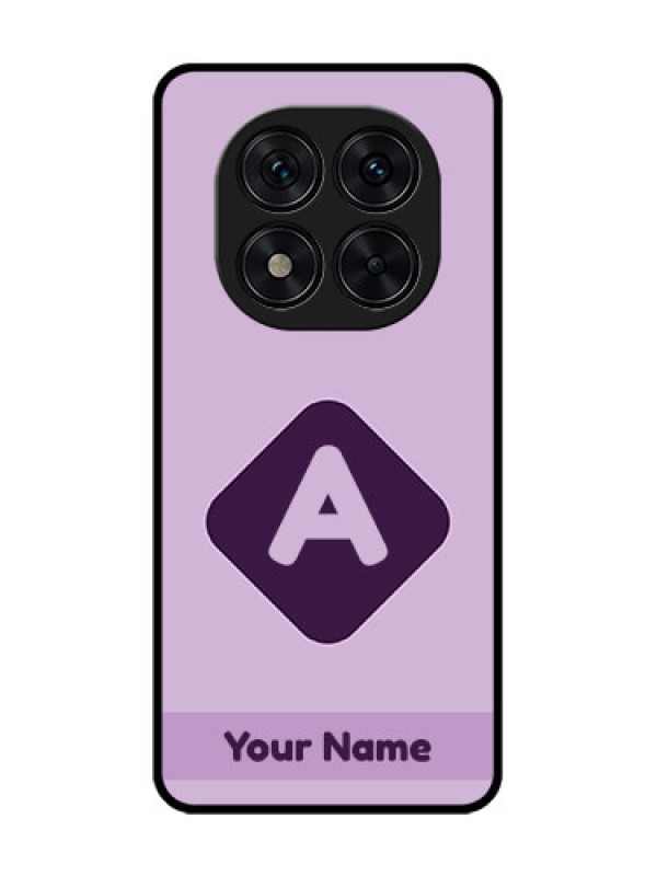 Custom Redmi Note 14 Pro 5G Custom Glass Phone CaseCustom Letter In Curved Badge Design