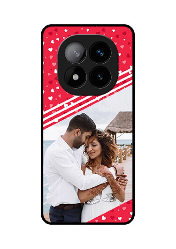 Redmi Note 14 Pro Plus 5G Custom Glass Phone CaseValentines Gift Design